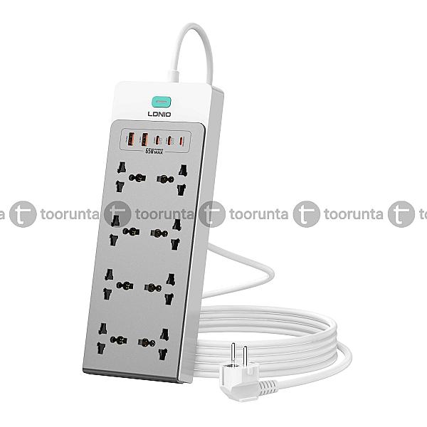 Ldnio Sc4 65w Gan Multi Function Power Strip