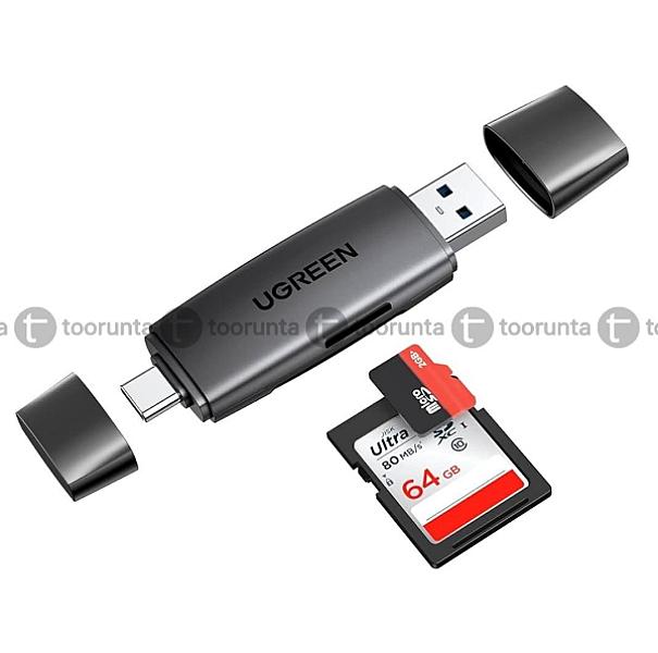 Ugreen Cm304 High-speed Usb-c/usb Tf And Sd Card Reader
