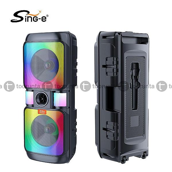 Sing-e Zqs8268 Dual 8-inch Portable Bluetooth Party Speaker