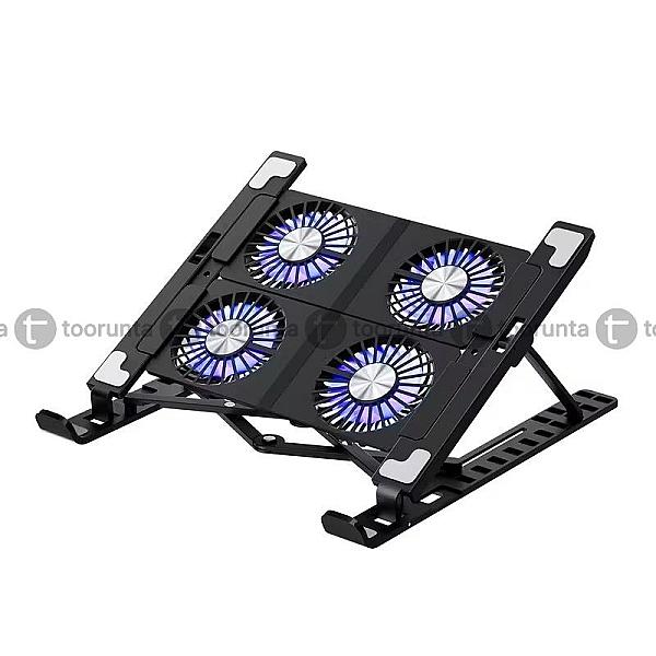 X4 Laptop Cooling Pad With 4 Heat Dissipation Fans Desktop Stand For Laptop And Tablets