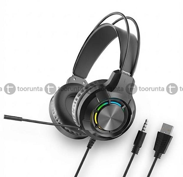 X17 Deepbass Over‑ear Gaming Headset With Microphone Led Rgb Lighting