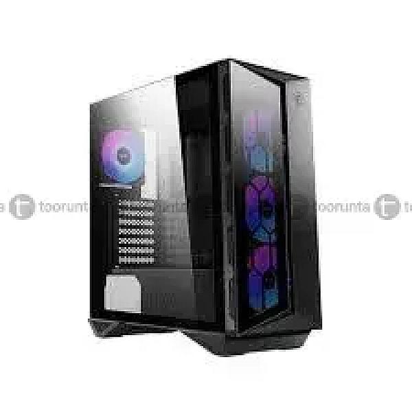 Msi Mpg Gungnir 110r | Premium Mid-tower Gaming Pc Case | Tempered Glass Side Panel | 4 X Argb 120mm Fans | Liquid Cooling Support Up To 360mm Radiator | Two-tone Design