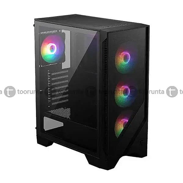 Msi Mag Forge 120a Airflow | Atx Motherboard Support | Rgb Fan In Front | 1x 12cm Rgb Fan In Rear | Support 3x 12cm Fan In Bottom | 2x Usb 3.2 Gen1 Type-a | 1x Audio | 1x Mic | 7x Pci-e Expansion Slot