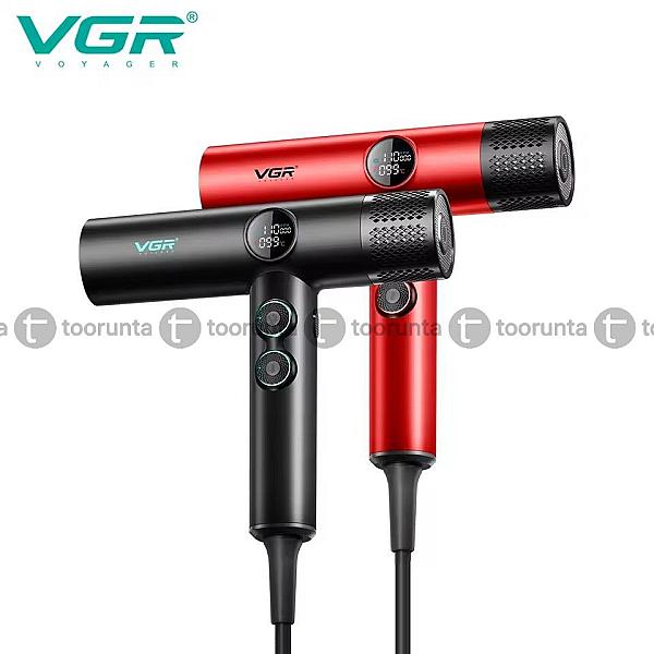 Vgr V-401 Professional Salon Hair Dryer – High-speed Bldc Motor, Led Display, Adjustable Heat & Speed, Magnetic Styling Nozzles