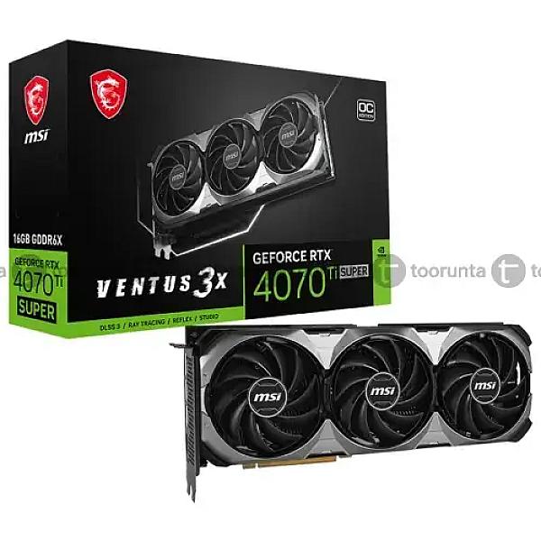 Msi Geforce Rtx 4070 Ti Super 16g Ventus 3x Oc Graphics Card