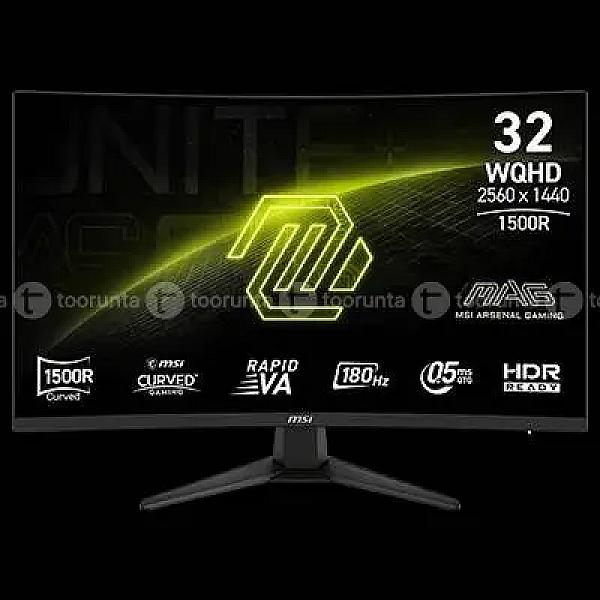 Msi Mag 321cqf E18 31.5″ Curved Gaming Monitor | Qhd (1440p) 2560 X 1440 At 180 Hz | Eyecare