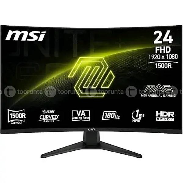 Msi Mag 244c 24″ Fhd Curved Gaming Monitor | 1500r 1920 X 1080 Va Panel | 1ms, 180hz | Eyecare