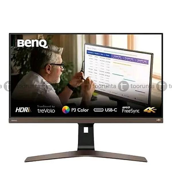 Benq Ew2880u Premium Monitor 28″ | 4k Uhd W/ Remote Control | Ips | Hdri | P3 Color | Eye-care Tech | Anti-glare | Height, Swivel & Tilt Screen | 2 X 3w Speakers | Displayport | Hdmi | Usb-c (60w),black