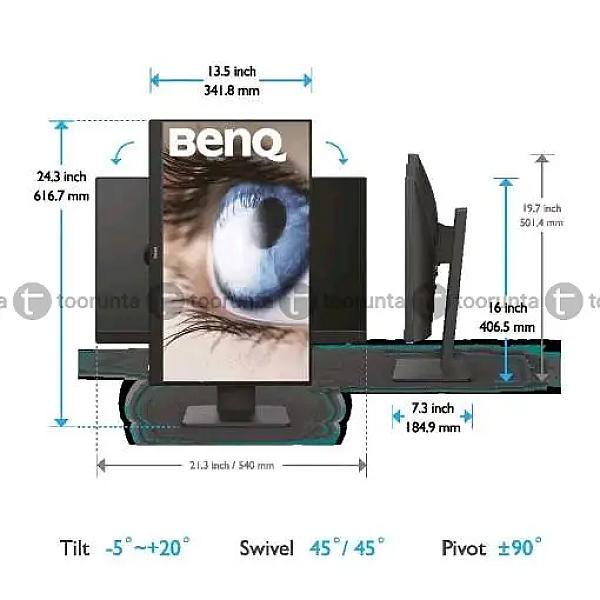 Benq Gw2485tc 24″ Ips Full Hd | Height Adjustment | Hdmi | Dp | 75hz | 2wx2 Speakers | Ultra-slim Bezel Monitor | Eye Care | Brightness Intelligence | Usb-c
