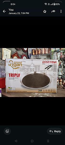 Ragan Triply Honeycomb Stainless Steel Dosa Tawa
