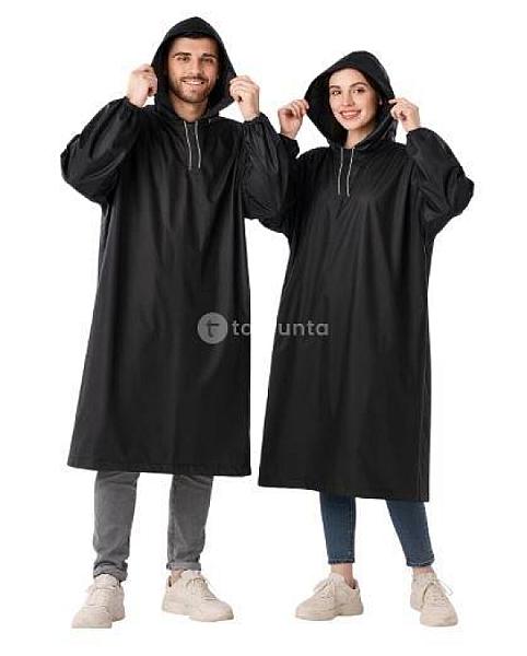 Universal Waterproof Raincoat With Adjustable Hood | Full Sleeves Long Length Lightweight Outdoor Rainwear (Universal Size)