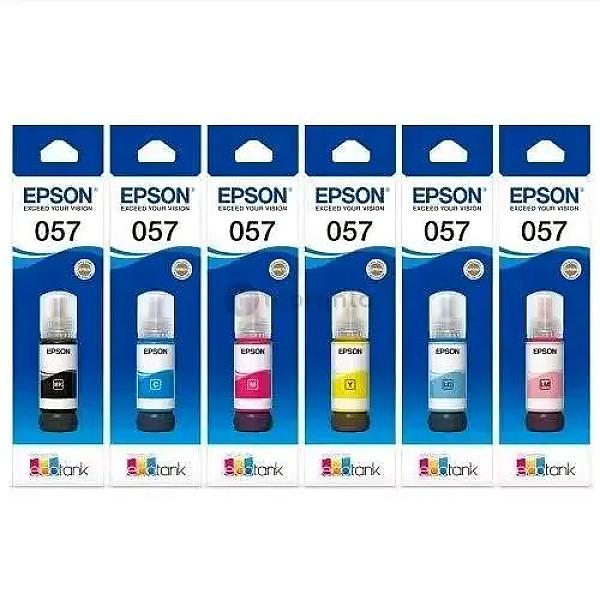 Epson 057 Color Ink Bottle 70ml | Designed For Epson L8050, L18050, & L8150 Printers | Genuine Ink