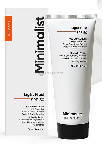 Minimalist Light Fluid Sunscreen