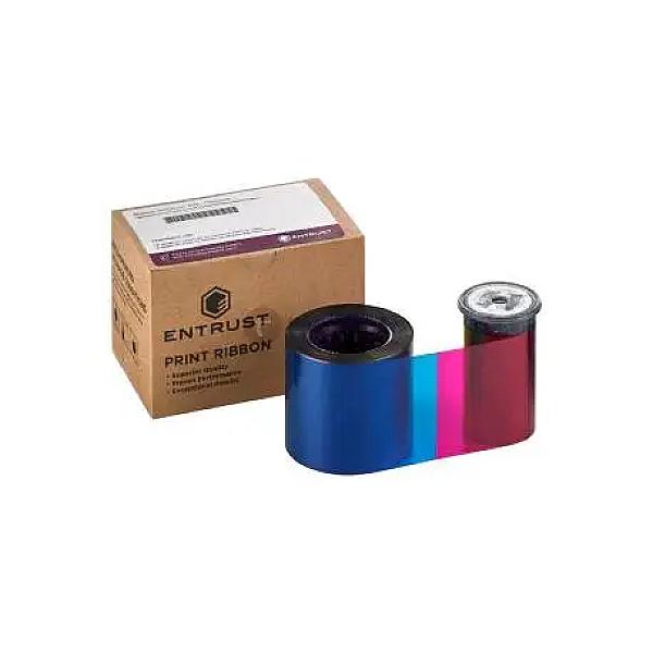 Entrust Color Ribbon Kit For Sigma Ds1/ds2 Id Card Printer (Ymckt) | Genuine Ribbon