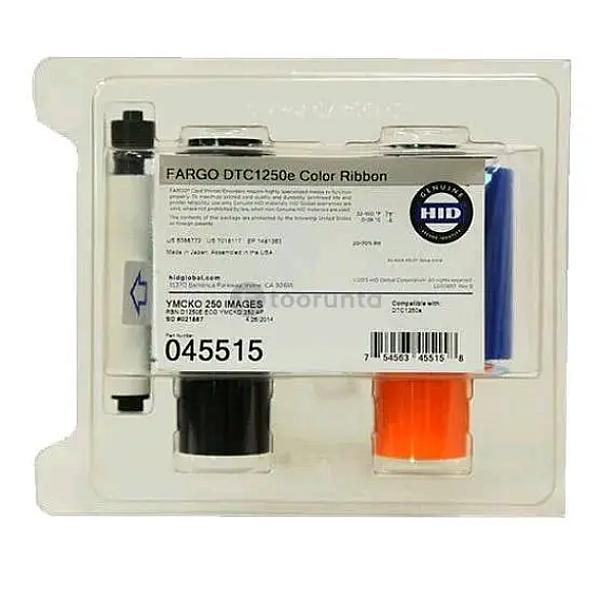 Fargo Dtc1250e Ymcko Full Colour Ribbon Cartridge | (250 Images) | Genuine Ribbon