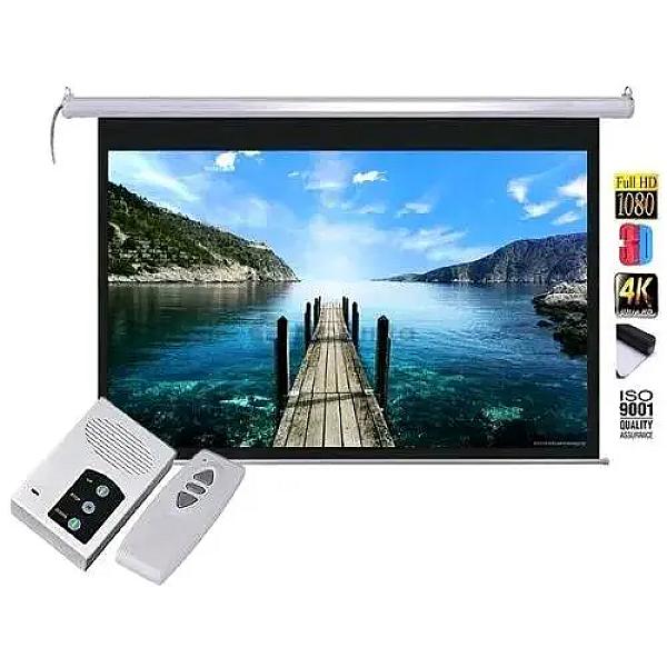 Goldkist Fs-es120v Electrical Screen 96 X 72 ( 120 ) | 8 Feet Height , 6 Feet Width With Remote Control