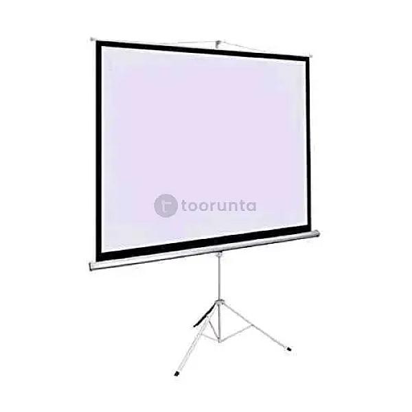 Projector Portable Tripod Screen 72 X 96″, 120″ Diagonal | 6 Feet Height , 8 Feet Width