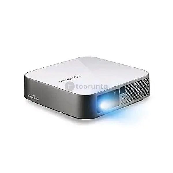 Viewsonic M2e Instant Smart 1080p Portable Led Projector With Harman Kardon Speakers | 1000 Lumens | Full Hd | Contrast Ratio: 3000000:1 | Bulb : Up To 30000 Hours