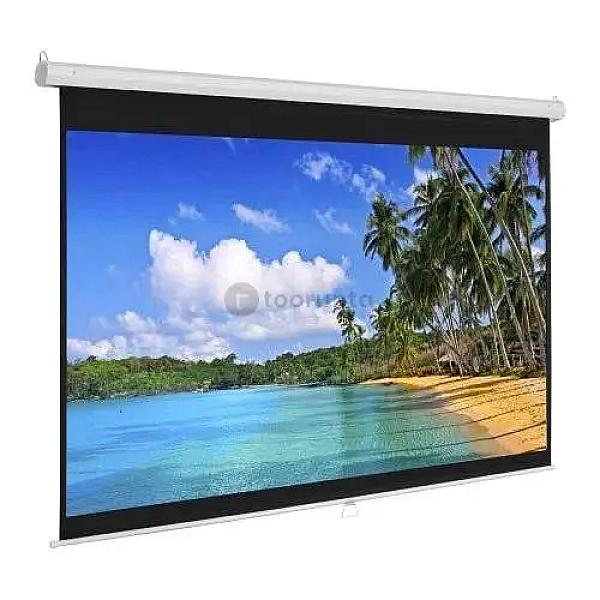 Vega Manual Wall Mount 50 X 87 Screen 100″ Diagonal Projector Screen | Ratio 16:9 | 4.16 Feet Height X 7.25 Feet Width