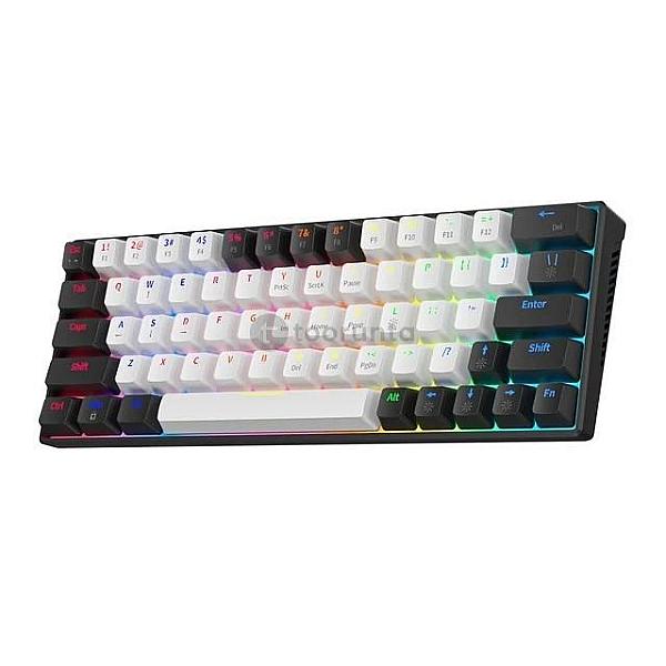 Zifriend Ka646 64 Keys Red Switch Wired Detachable Rgb Mechanical Gaming Keyboard