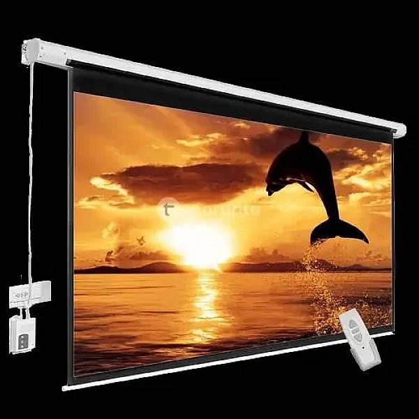Vega Electric Wall / Ceiling Screen With Rf Remote Control | 113″(80″x 80″)