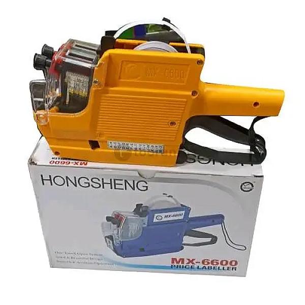 Hongsheng Mx-6600 Price Labeller Machine | 2 Printing Lines For Up To 10 Digits Per Line | Service Warranty 1 Year