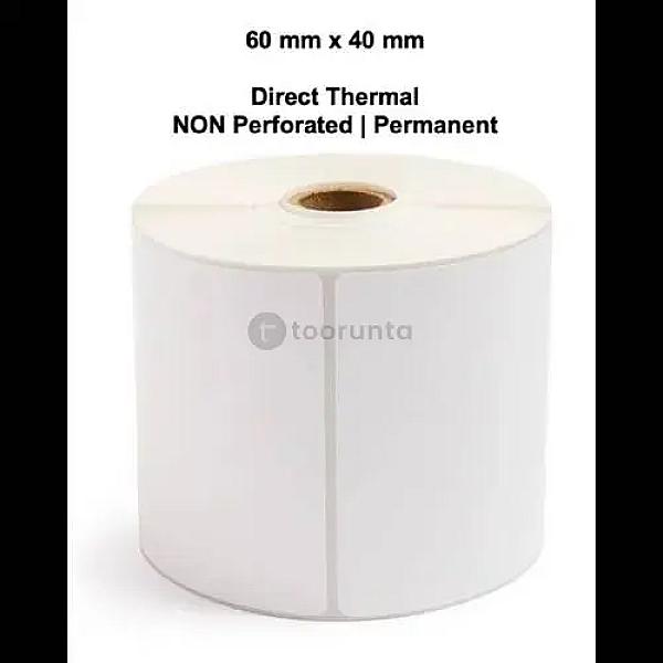 Direct Thermal Or Dt 60 X 40 Mm Barcode Label Sticker | 2500 Pic Per Roll