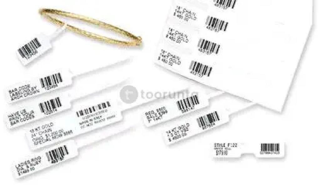 Jewellery Label Polyester Barcode Label Tags | 100 X 13 | 2500 Pic Per Roll