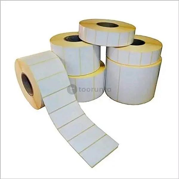 Chromo Or Thermal Transfer | Barcode Label Sticker 50 X 25mm | 2500 Pic Per Roll | Oil \ Water \ Scratch-resistant | Brand : Grass