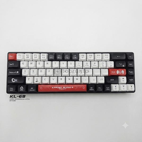 Mini Mechanical Gaming RGB WIred Keyboard KL-68