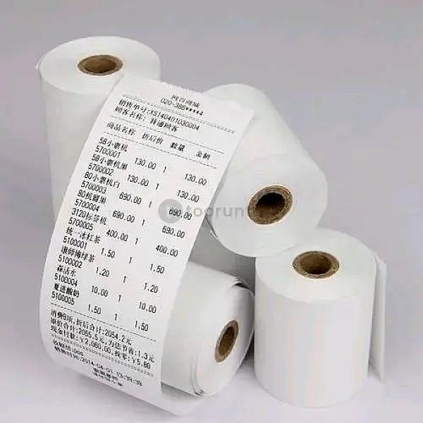 Thermal Printer Paper Roll 80mm | 52 Mtrs Length | Box: 50 Roll | Brand : Grass