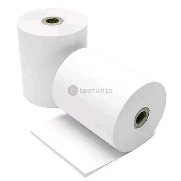 Plain Paper Roll 1ply | 3 Inch | 75mm | Box: 50 Roll | Brand : Grass