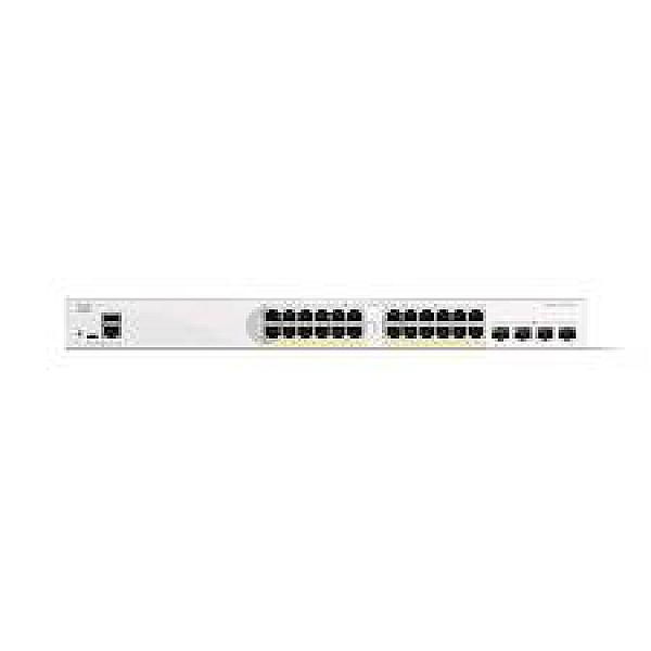 Cisco C1300-24p-4g Poe Giga Managed Switch | 24 High-performance 10/100/1000 Poe+ Ports | 4x Gigabit Sfp Uplink Ports | Advanced Security Features