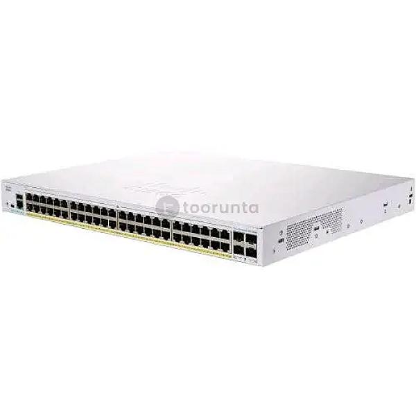 Cisco Cbs350-48p-4g Gigabit Network Switch | 48 X Poe+ Gigabit Ethernet Ports | 4 X Gigabit Sfp Ports | 104 Gb/s Switching Capacity | 800 Mhz Arm Processor | 512mb Ram