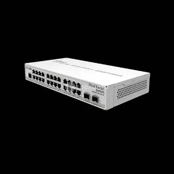 Mikrotik Crs326-24g-2s+rm 24 Giga Managed Switch | Gigabit Port Switch With 2 X Sfp+ Cages In 1u Rackmount Case | Dual Boot (Routeros Or Switchos)