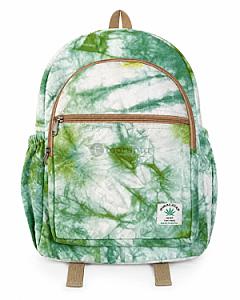 Eco-Friendly Handmade Cotton Backpack | Unisex Sustainable Travel, School & College Bag | Made in Nepal (Green Mix)