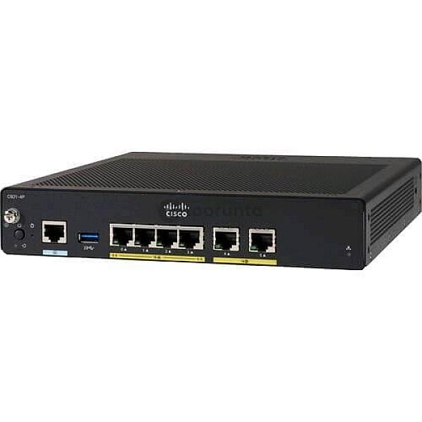 Cisco C921-4plteas 4-port Gigabit Integrated Services Router | 1 Year Parts Replacement Warranty