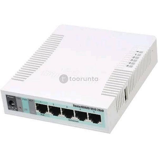Mikrotik Router Board Rb951ui-2hnd | 600mhz Cpu | 128mb Ram | 2.4ghz Ap With Five Ethernet Ports And Poe Output On Port 5 | Usb Port | 1 Year Parts Replacement Warranty