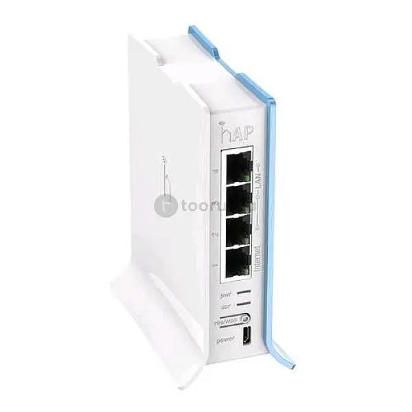 Mikrotik Router Board Hap Lite Rb941-2nd-tc | 650 Mhz Cpu | 32mb Ram | 4 Fast Ethernet Ports | Dual Chain 2.4ghz Onboard Wireless | Routeros L4 License