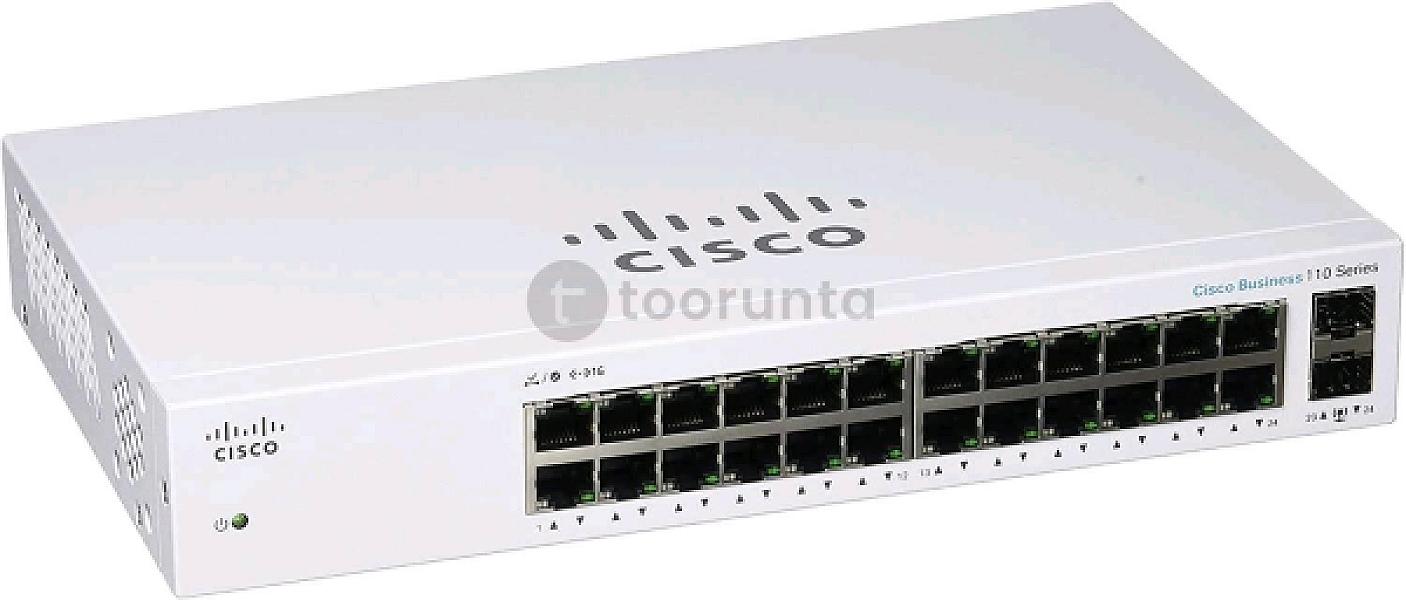 Cisco Cbs110-24t Switch | 10/100/1000 Mbps 24-port | Gigabit Ethernet With Sfp Ports