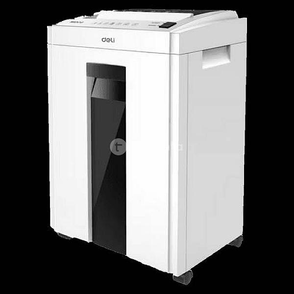 Deli Et053 Office Bussiness Paper Shredder | Shredding Capacity: 16 Sheets (A4, 70gsm) | Shred Time: 10 Minutes | Bin Size: 23 Liters | 1 Year Parts Replacement Warranty