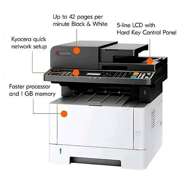 Kyocera Ecosys Ma4000x Multifunction Laser Printer | A4 Size Mono | 40ppm Print Speed | Copy, Network , Scan, Dual Scan, Duplex | 1 Year Parts Replacement Warranty