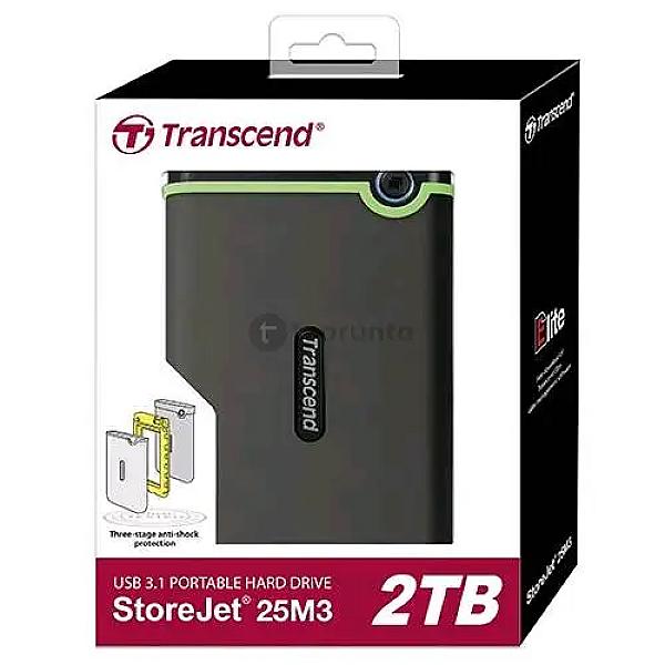 Transcend Storejet 25h3 | External Hard Drive | 2tb