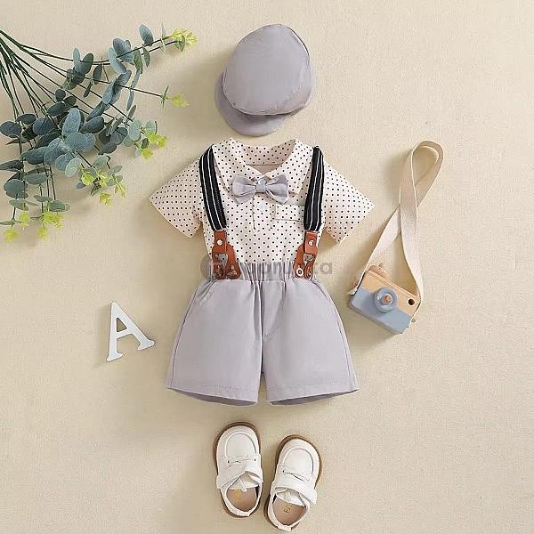 Baby Boy Fancy Party Wear Rockey Set With Cap