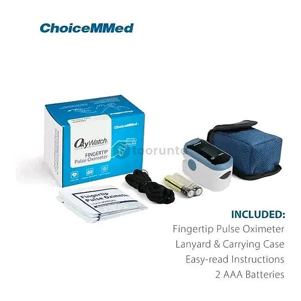 Choicemmed Oxywatch Fingertip Pulse Oximeter – Spo2 & Pulse Rate Monitor With Oled Display