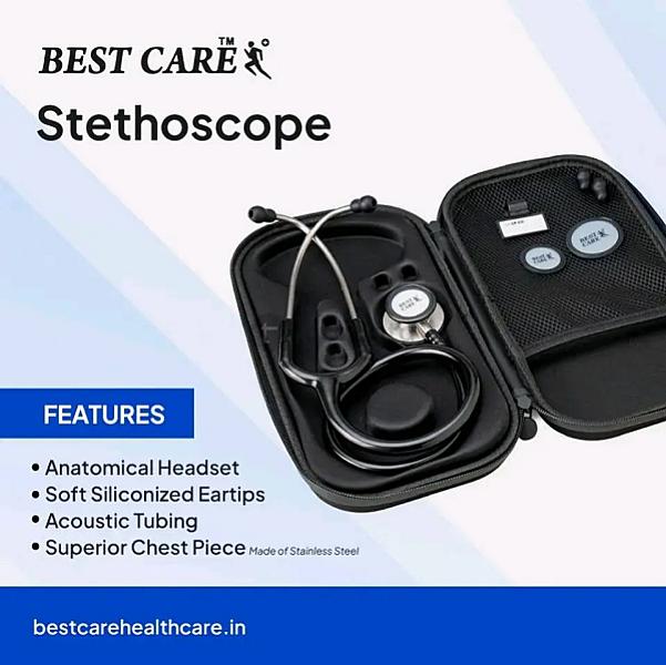 Best Care Cardiology Stethoscope – Versatile Adult & Pediatric Two-sided Chestpiece