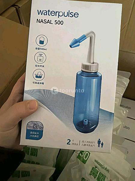 Waterpulse Nasal Wash Combo Pack 500ml | Nasal Rinse Bottle With 30 Saline Packets For Sinus Relief & Nasal Cleansing