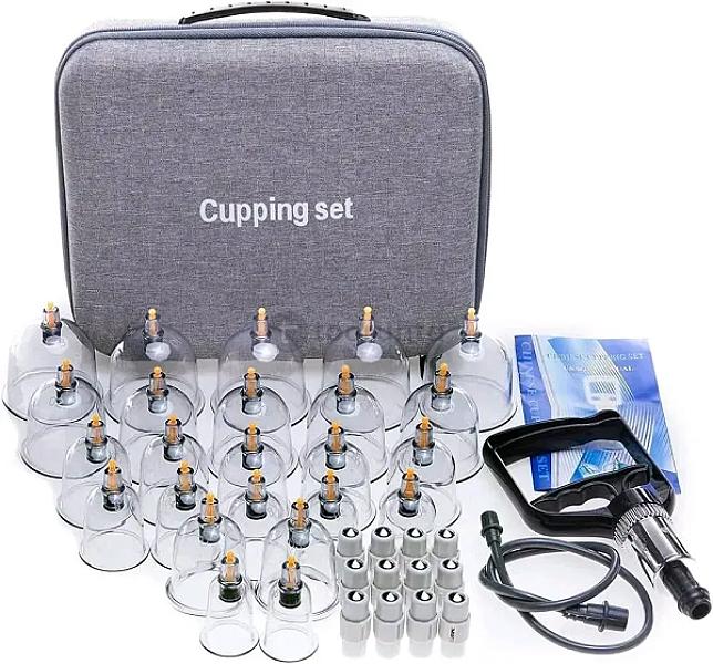 Professional Vacuum Cupping Therapy Set | Portable Silicone/plastic Hijama Massage Kit For Cellulite Reduction, Muscle Pain Relief & Body Detox