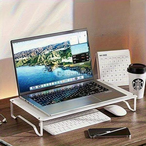 Ergonomic Hollow Laptop Stand With Cooling Vent – Laptop Riser For Home Office