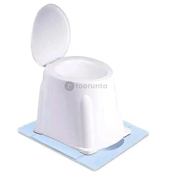 Portable Commode Chair For Patients – Toilet Stool / Western Converter Seat For Elderly & Handicap Use